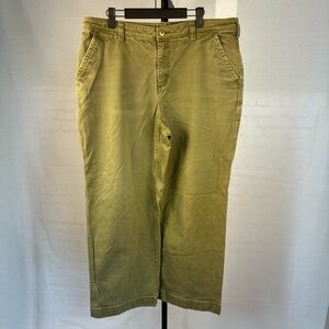 Duluth Trading Cotton Canvas Wide Leg Pants 16